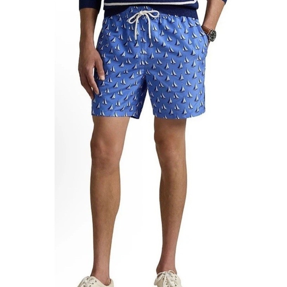 NWT Polo Ralph Lauren Men's‎ Traveler Swim Shorts Swordfish Sz 2XB $110 New